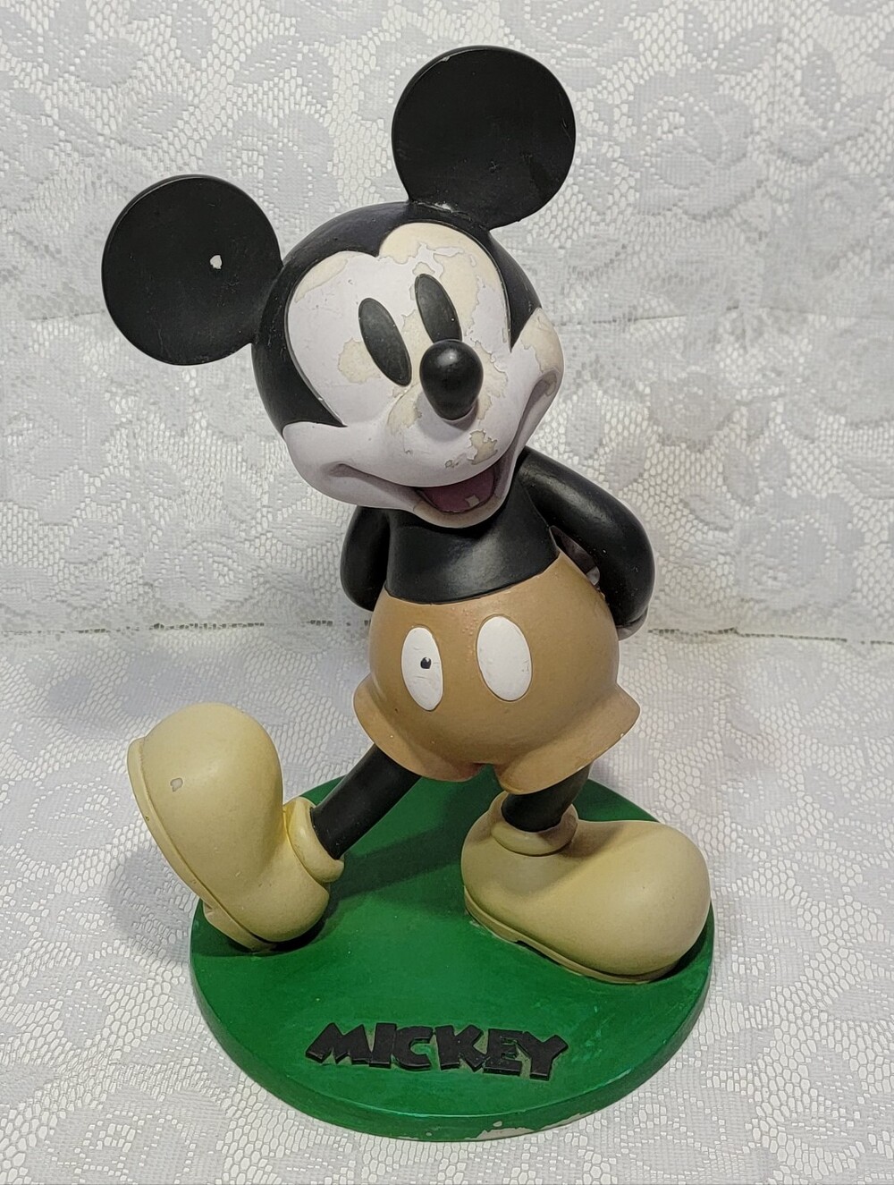 Vintage Mickey Mouse Figurine Statue Disney Collectible Garden Porch Decor 12.75